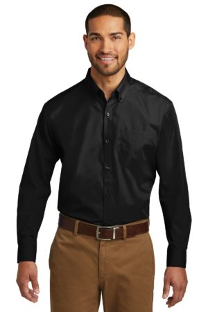 Port Authority ®  Tall Long Sleeve Carefree Poplin Shirt