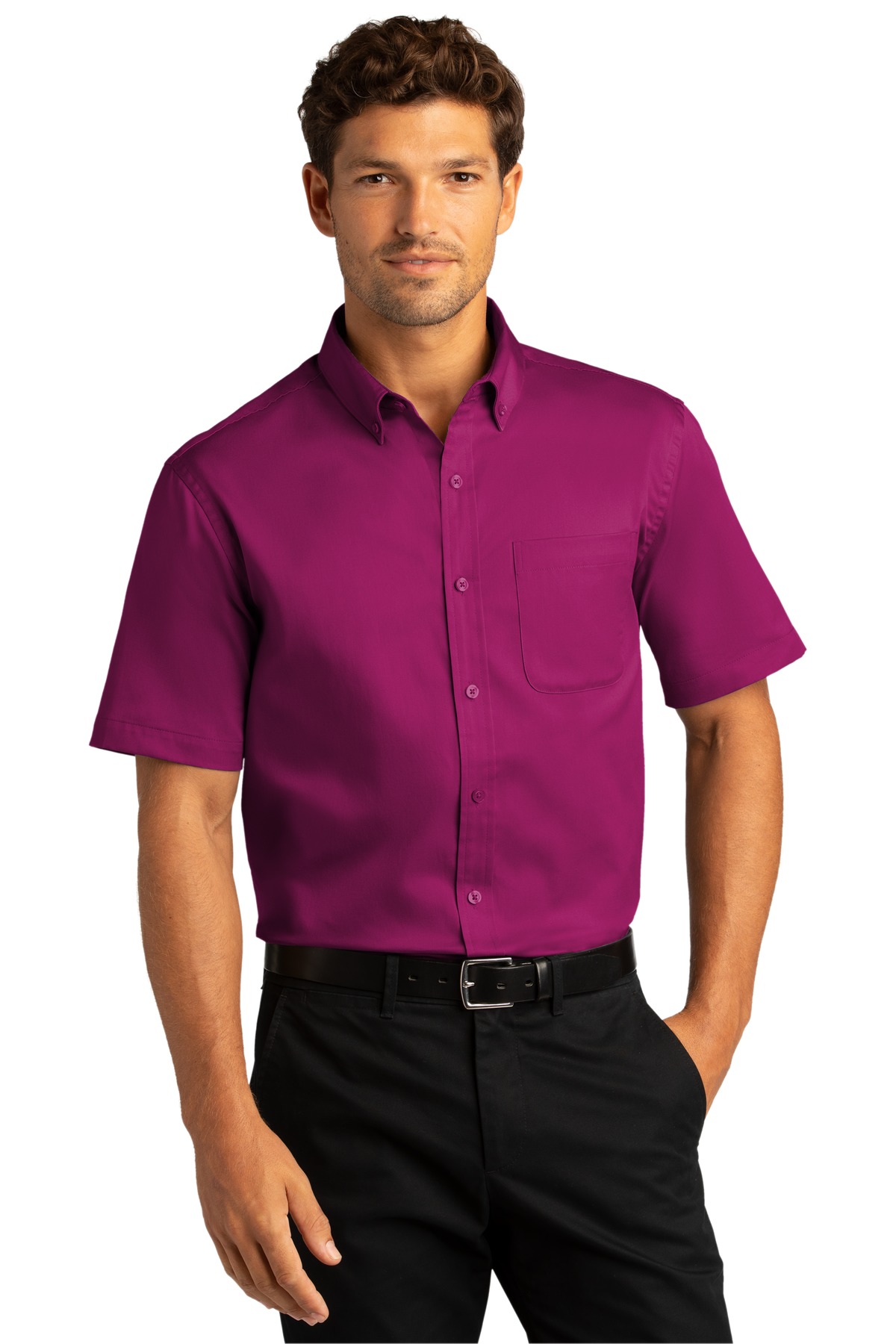 Port Authority ®  Short Sleeve SuperPro React ™  Twill Shirt