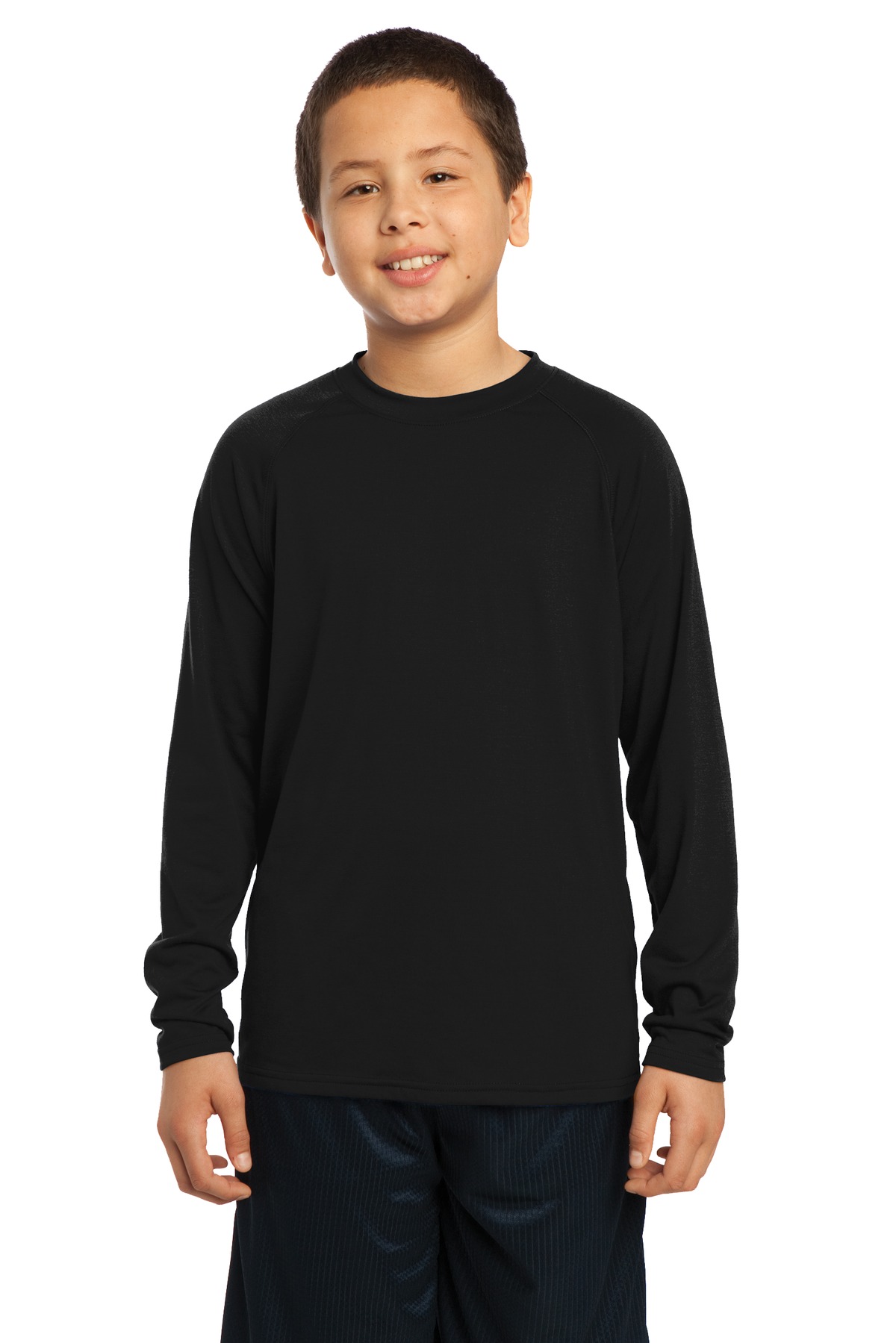 DISCONTINUED  Sport-Tek ®  Youth Long Sleeve Ultimate Performance Crew