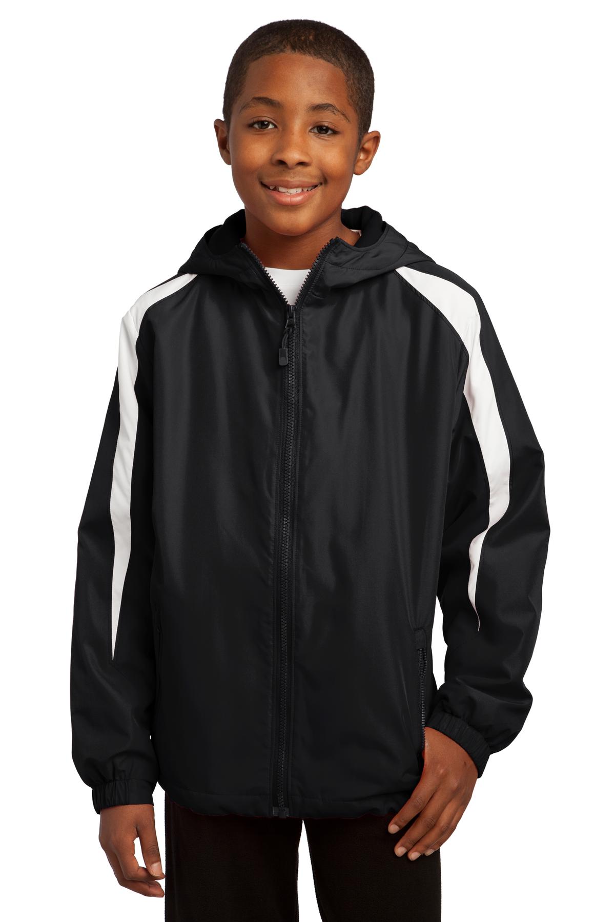 Sport-Tek ®  Youth Fleece-Lined Colorblock Jacket