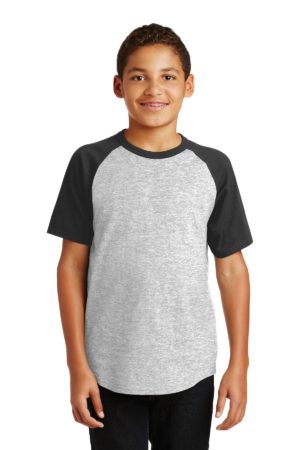 Sport-Tek ®  Youth Short Sleeve Colorblock Raglan Jersey