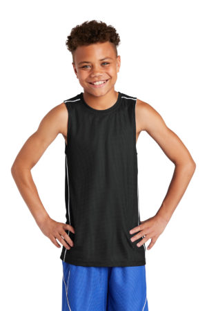 Sport-Tek ®  Youth PosiCharge ®  Mesh Reversible Sleeveless Tee