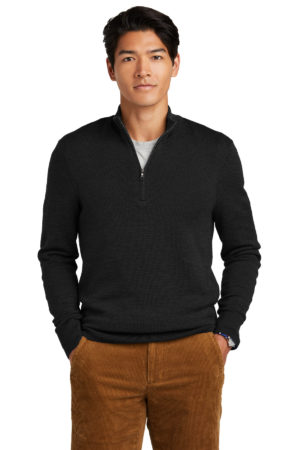 Brooks Brothers ®  Washable Merino Birdseye 1/4-Zip Sweater