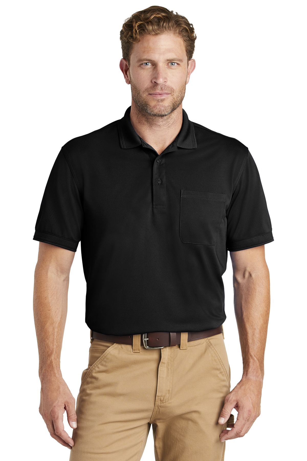 CornerStone  ®  Industrial Snag-Proof Pique Pocket Polo