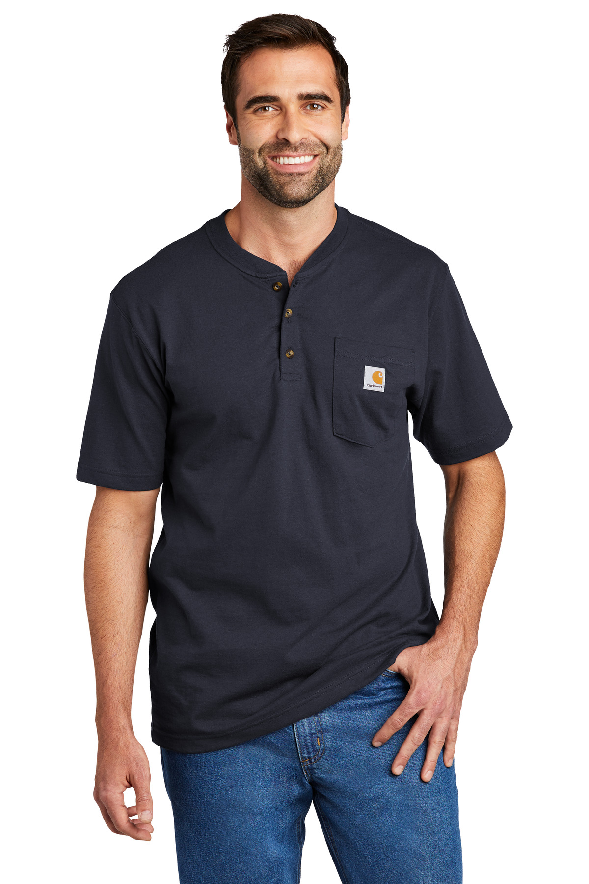 Carhartt ®  Short Sleeve Henley T-Shirt