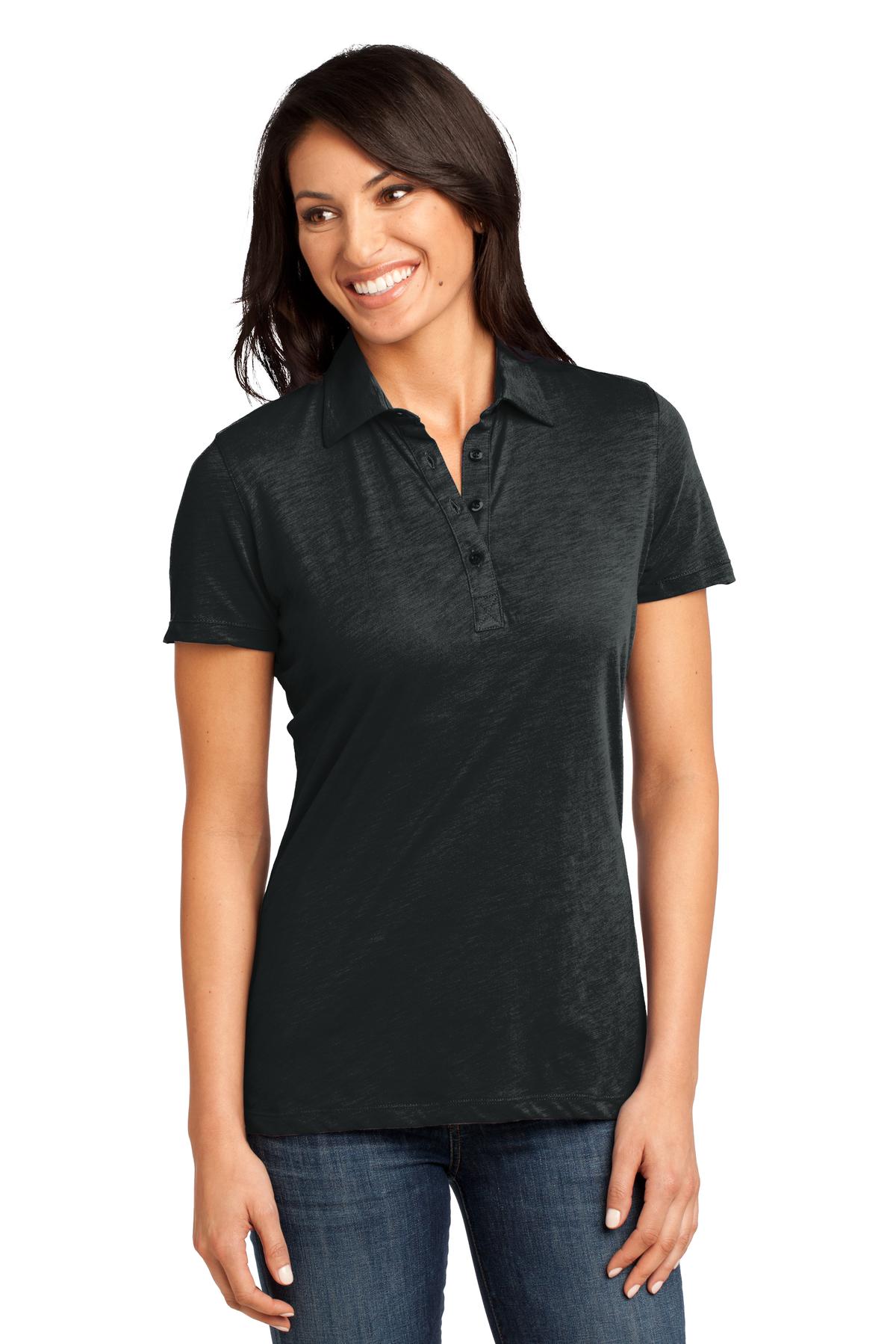 DISCONTINUED  District Made ®  - Ladies Slub Polo