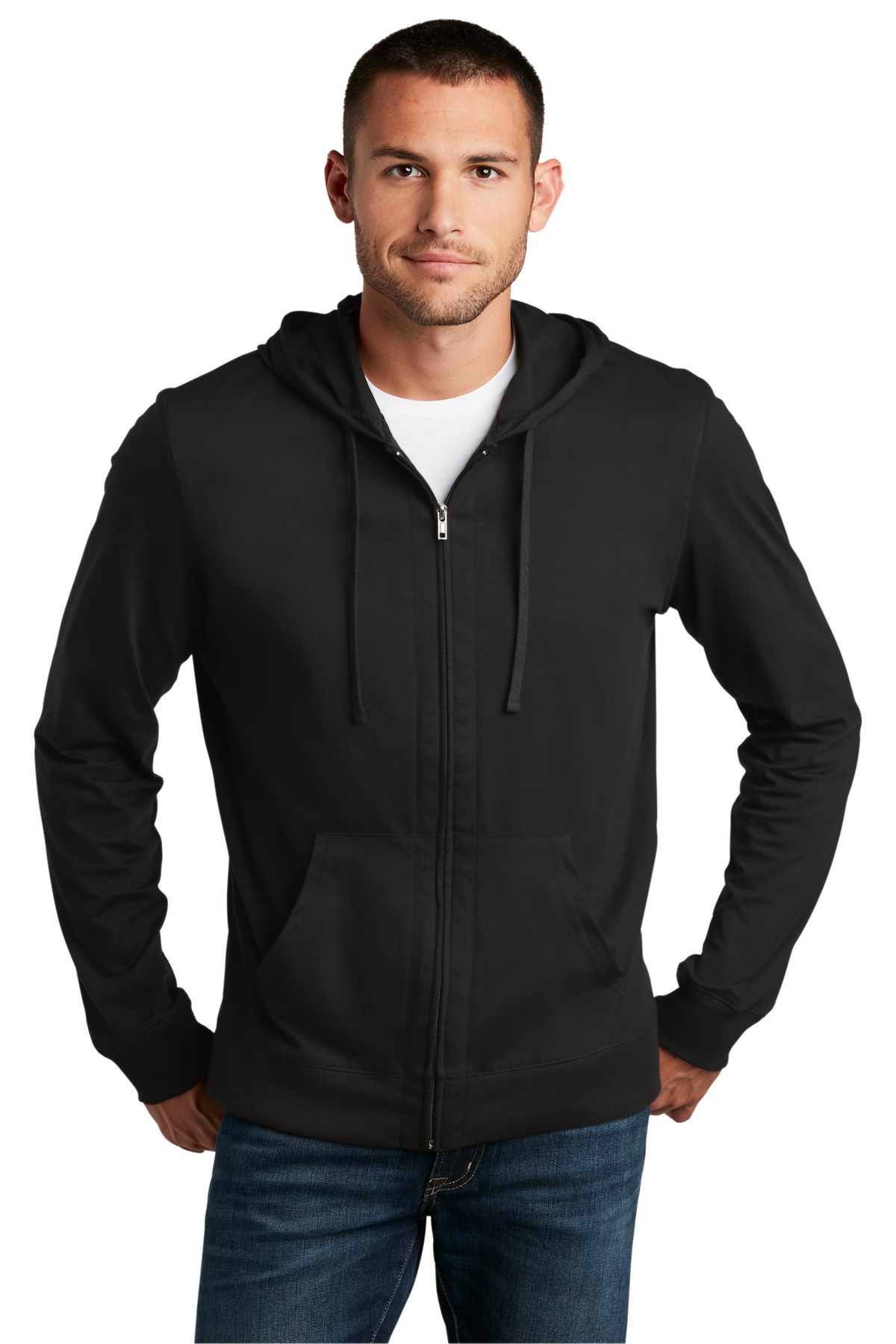 District ®  Jersey Full-Zip Hoodie