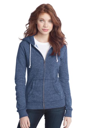 DISCONTINUED  District ®  - Juniors Marled Fleece Full-Zip Hoodie