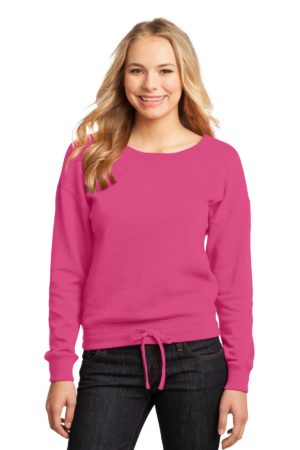 DISCONTINUED  District ®  - Juniors Core Fleece Wide Neck Pullover