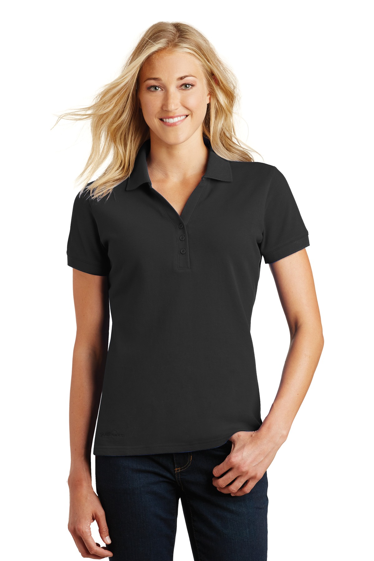 DISCONTINUED  Eddie Bauer ®  Ladies Cotton Pique Polo