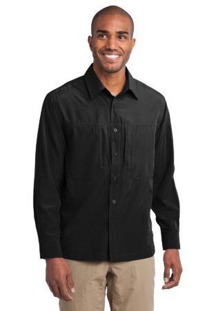 DISCONTINUED  Eddie Bauer ®  - Long Sleeve Performance Travel Shirt