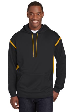 DISCONTINUED  Sport-Tek ®  Tall Tech Fleece Colorblock  Hooded Sweatshirt