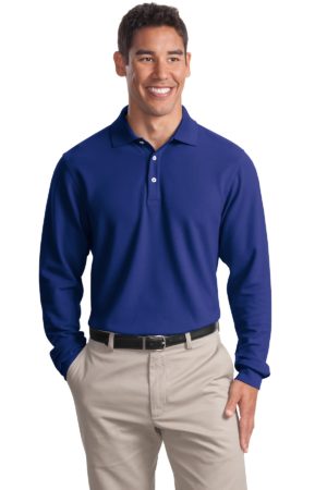 DISCONTINUED  Port Authority ®  Tall Long Sleeve EZCotton™ Pique Polo