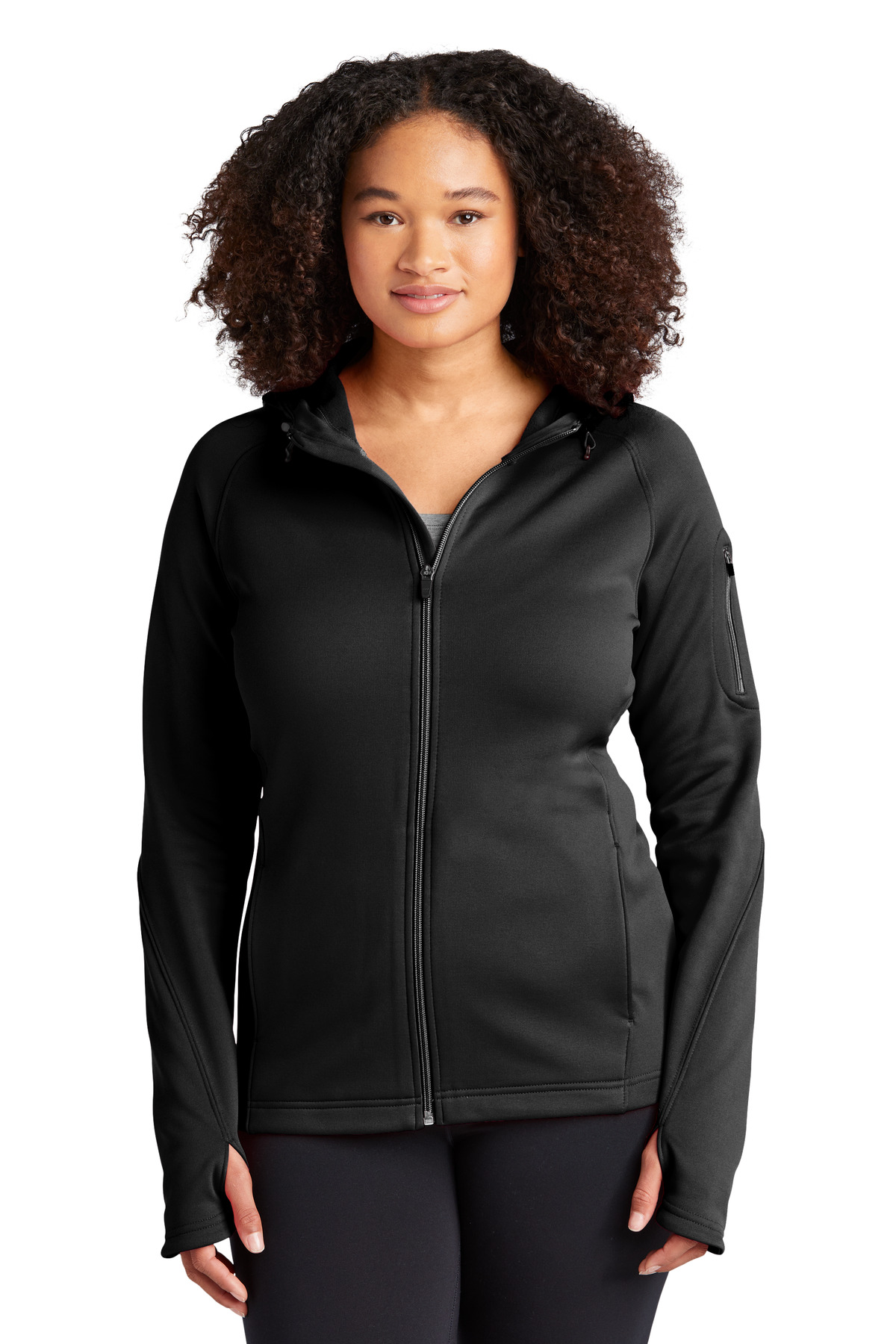 Sport-Tek ®  Women's Tech Fleece Full-Zip Hooded Jacket