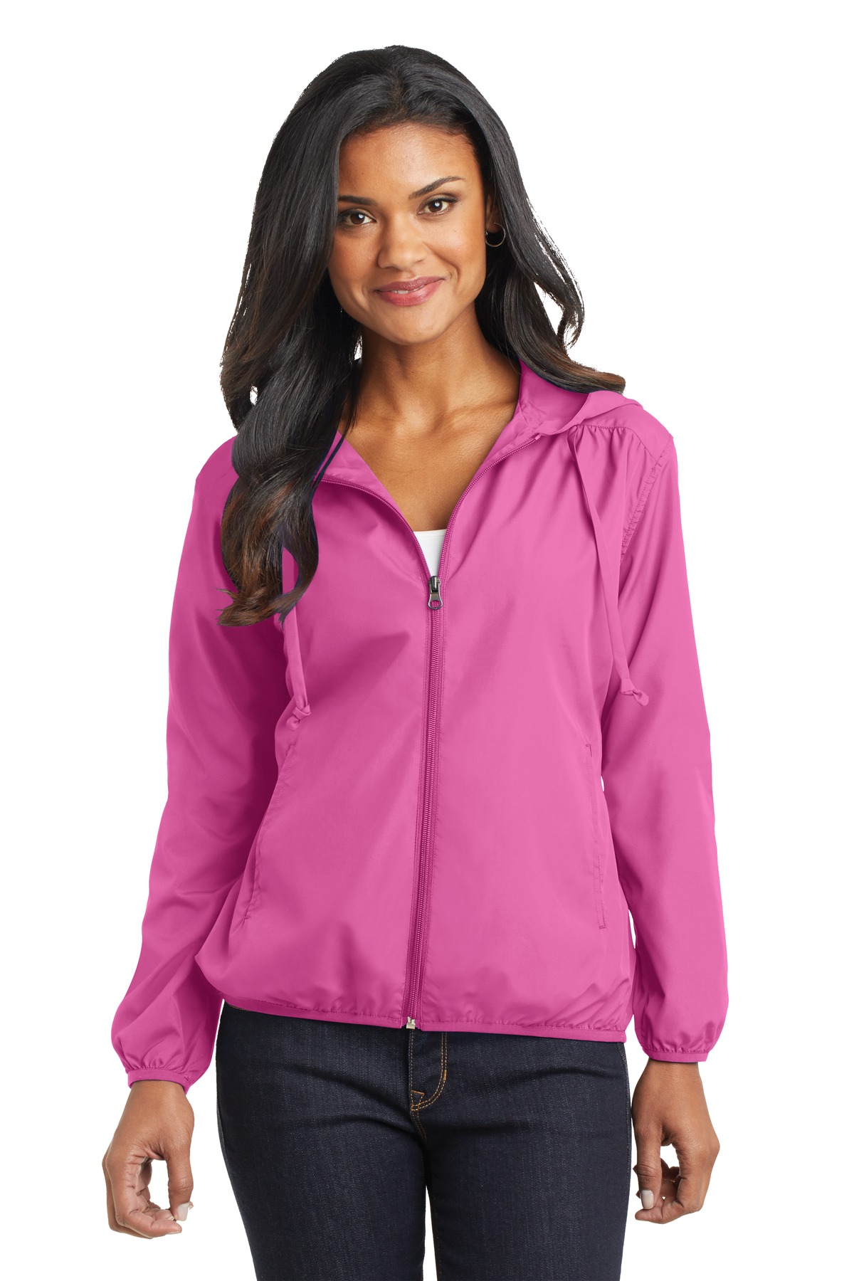 DISCONTINUED  Port Authority ®  Ladies Hooded Essential Jacket