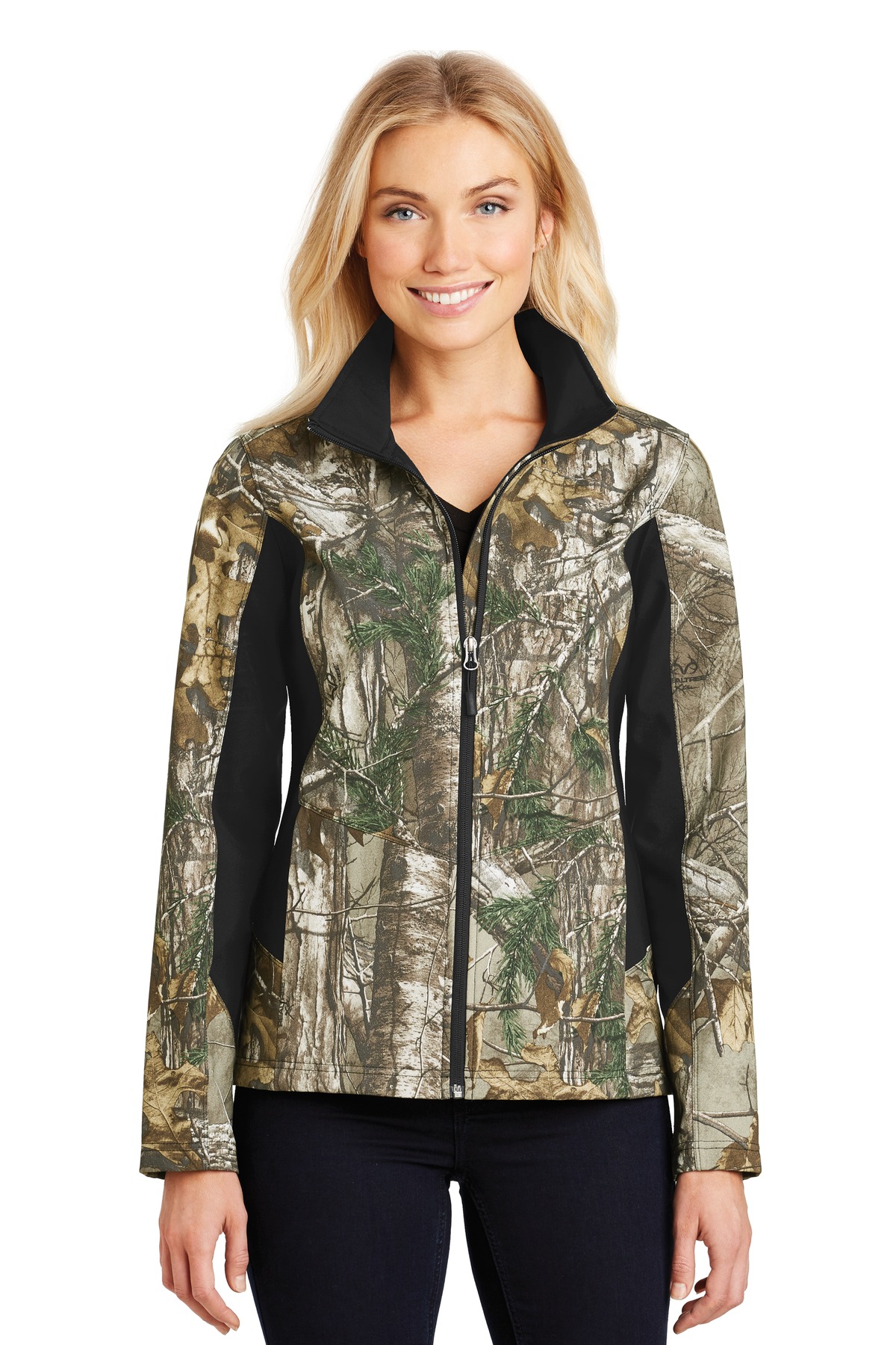 DISCONTINUED  Port Authority ®  Ladies Camouflage Colorblock Soft Shell