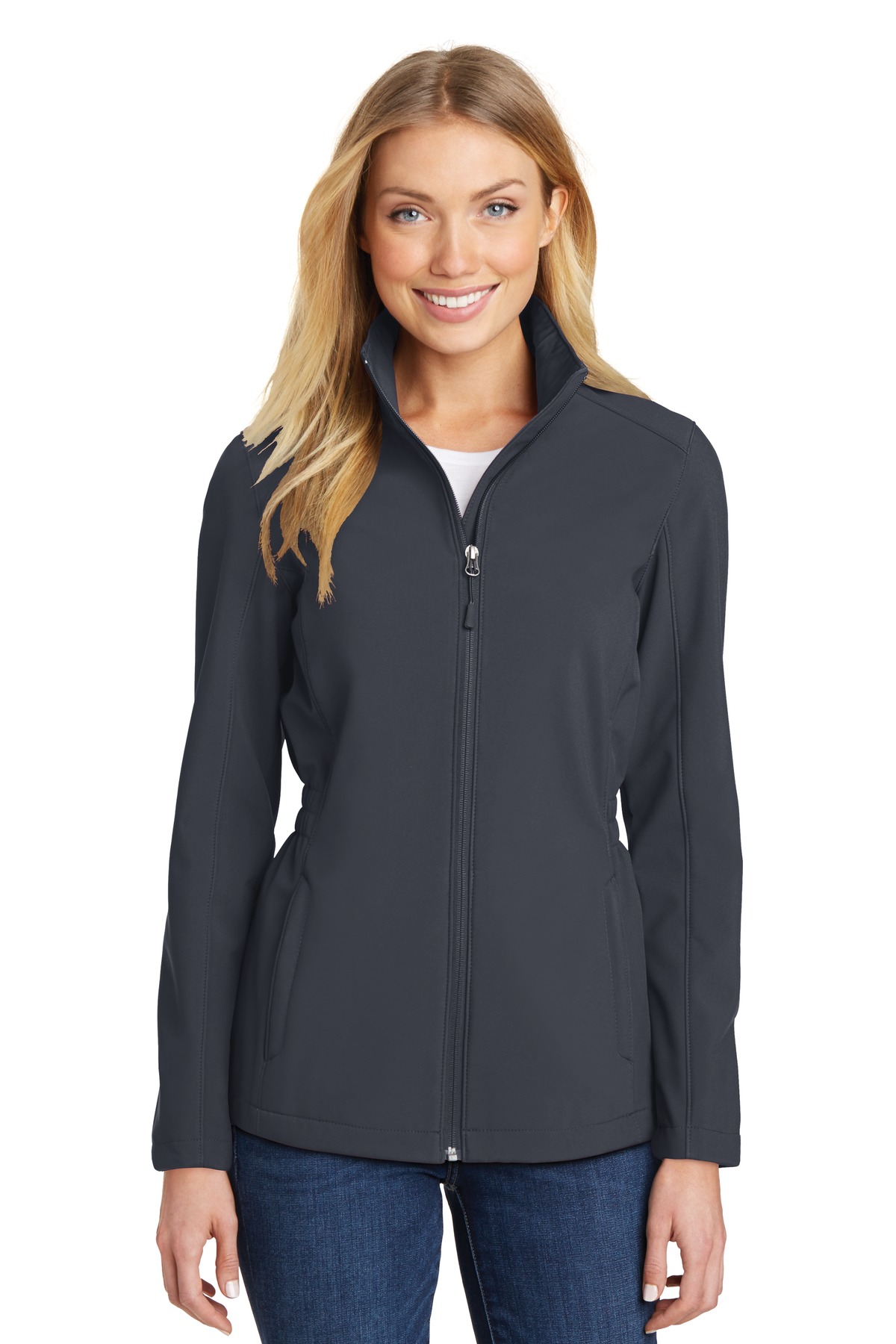 DISCONTINUED  Port Authority ®  Ladies Cinch-Waist Soft Shell Jacket