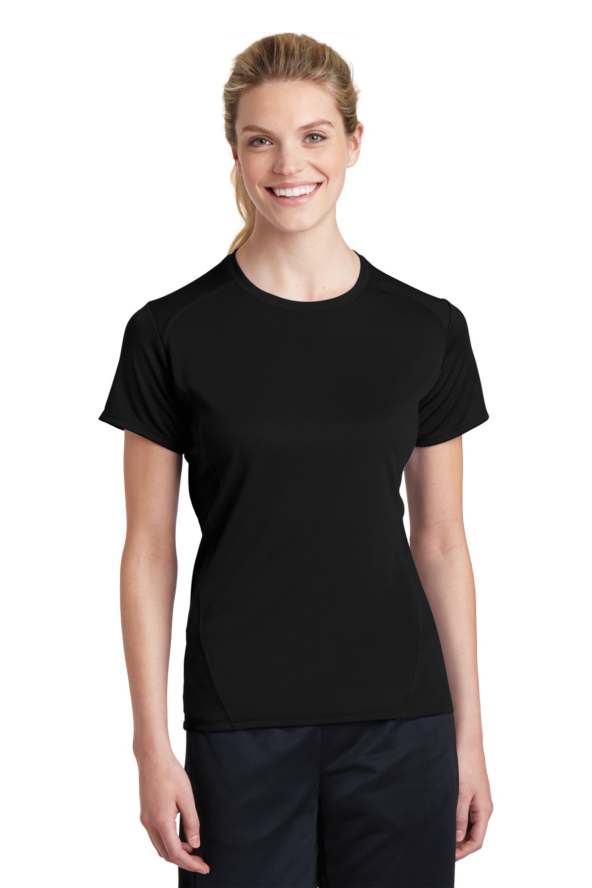 DISCONTINUED  Sport-Tek ®  Ladies Dry Zone ®  Raglan Accent T-Shirt