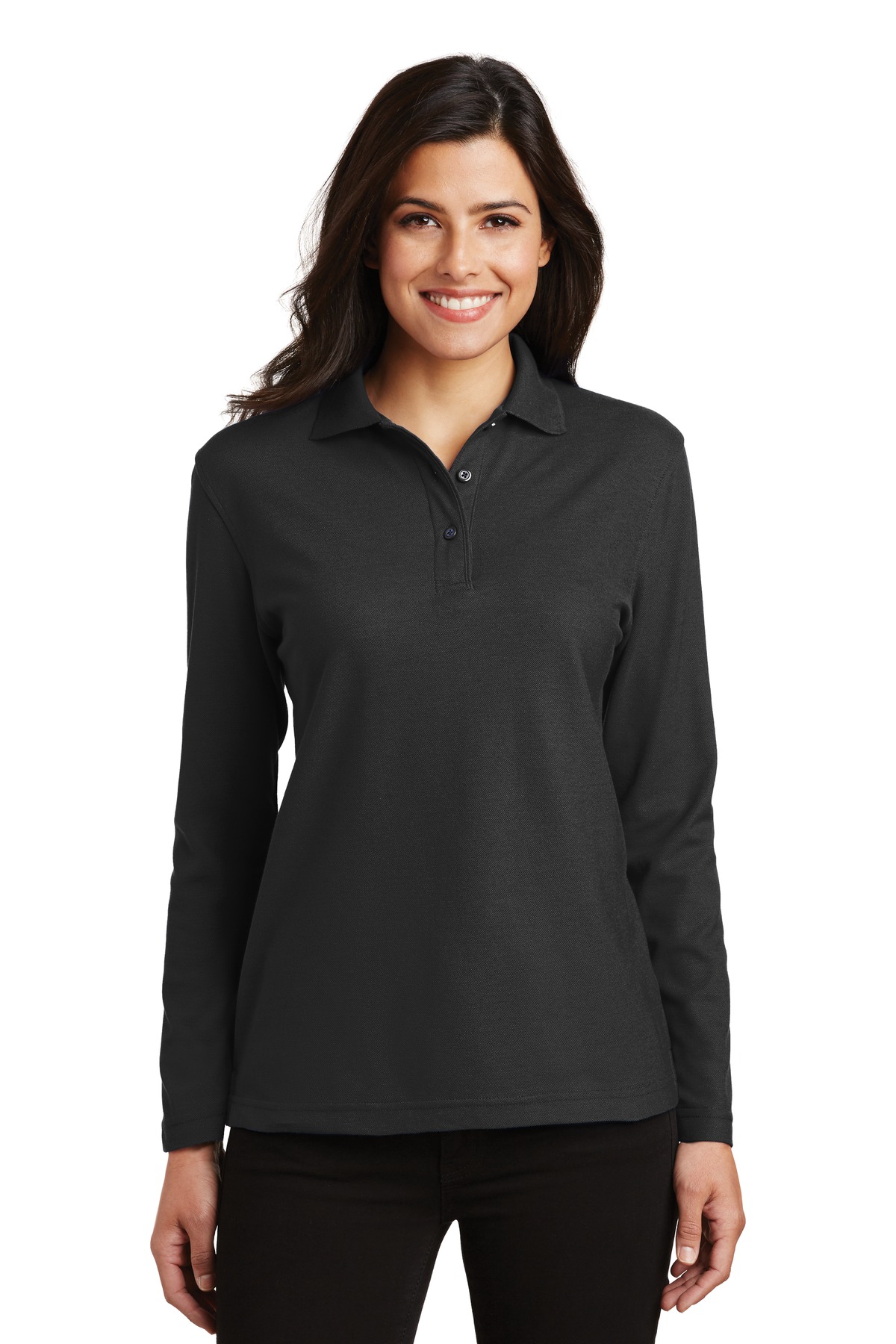 Port Authority ®  Women's Silk Touch™ Long Sleeve Polo