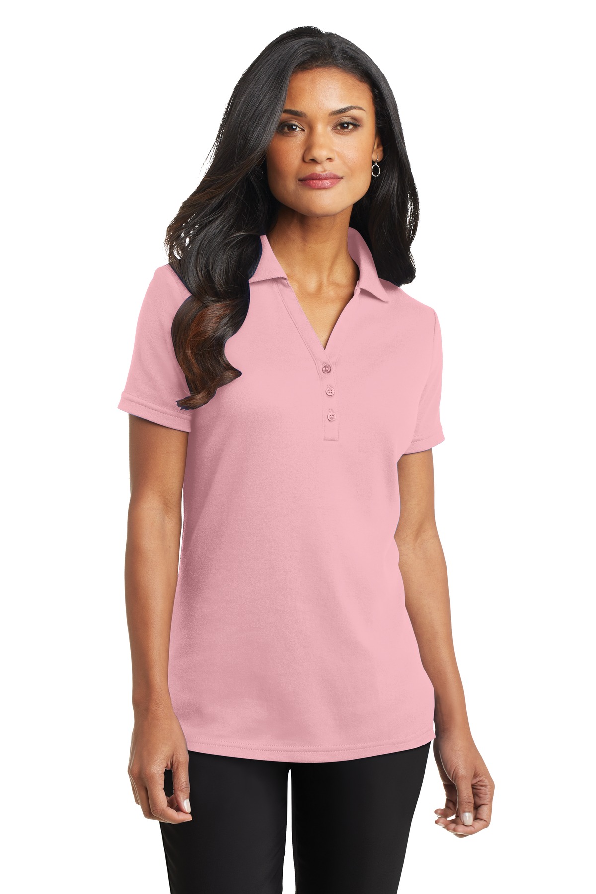 DISCONTINUED  Port Authority ®  Ladies Silk Touch™ Interlock Polo