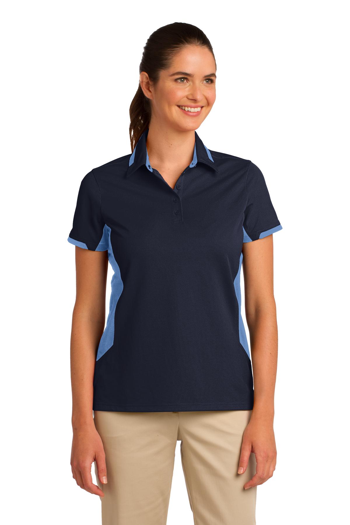 DISCONTINUED  Port Authority ®  Ladies Dry Zone ®  Colorblock Ottoman Polo