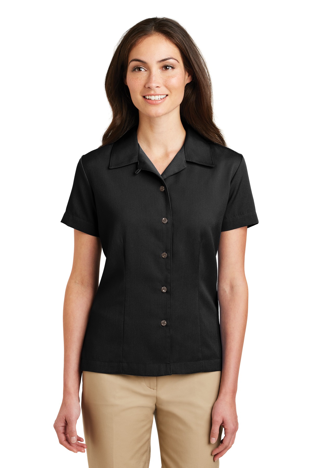 DISCONTINUED  Port Authority ®  Ladies Easy Care Camp Shirt