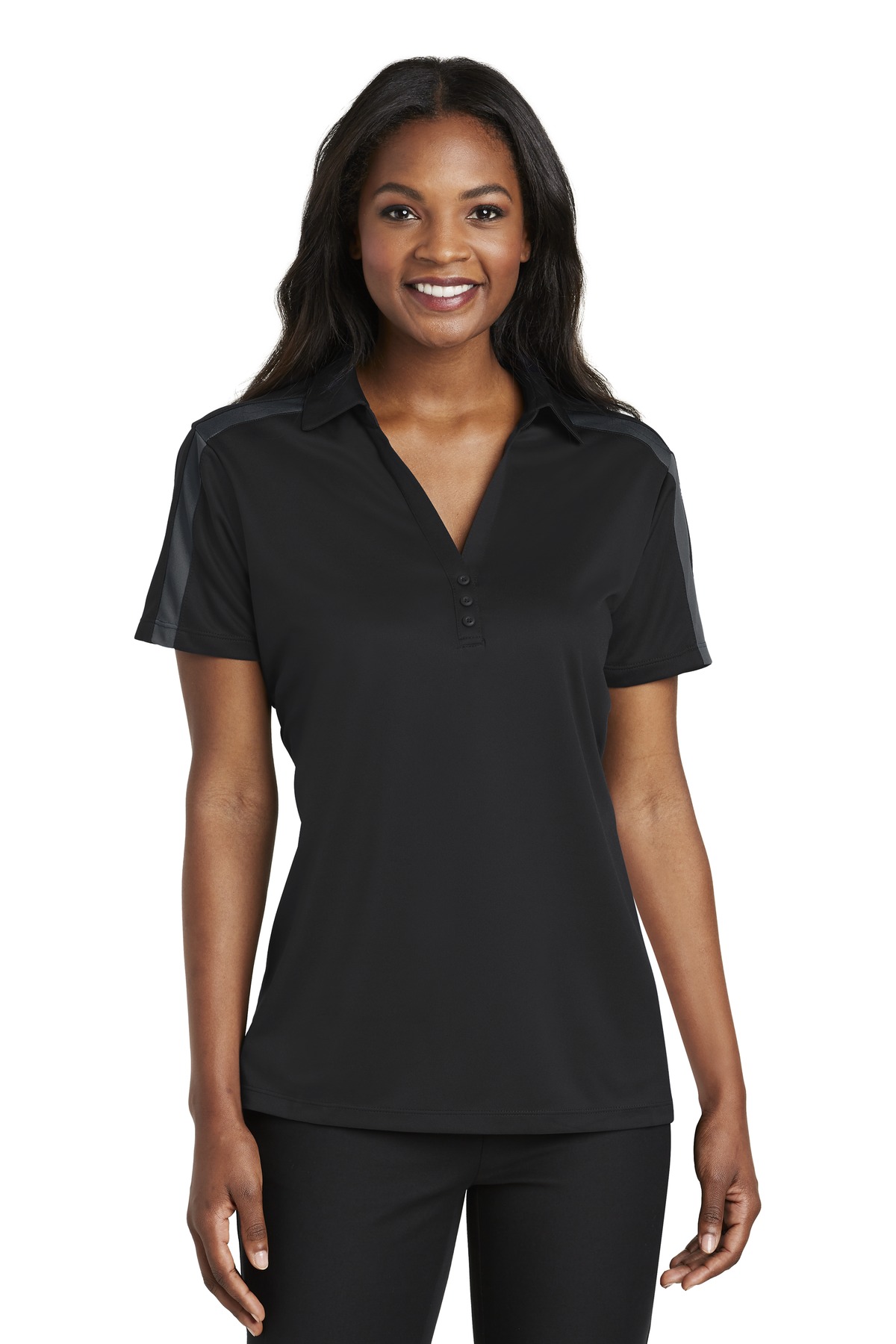 Port Authority ®  Women's Silk Touch™ Performance Colorblock Stripe Polo