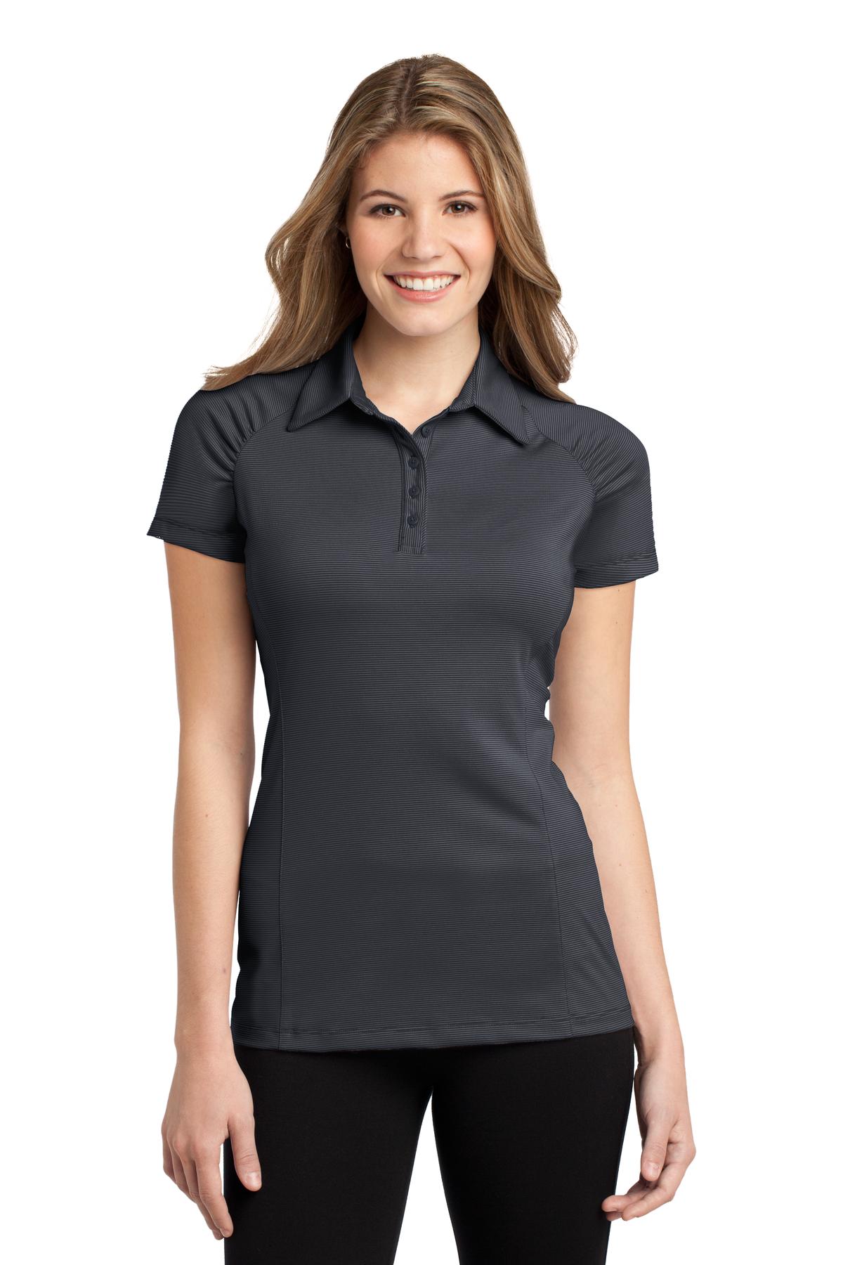 DISCONTINUED  Port Authority ®  Ladies Fine Stripe Performance Polo