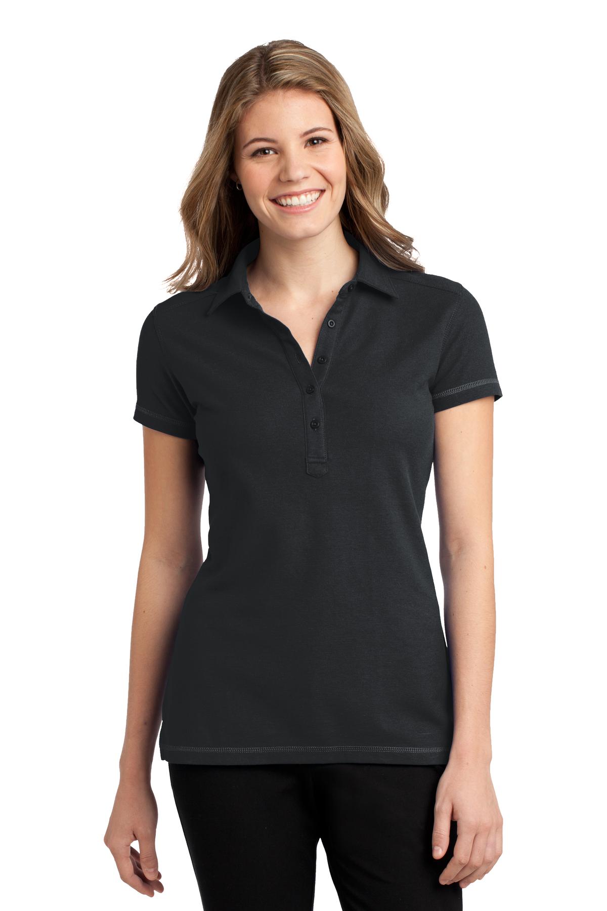 DISCONTINUED  Port Authority ®  Ladies Modern Stain-Resistant Polo