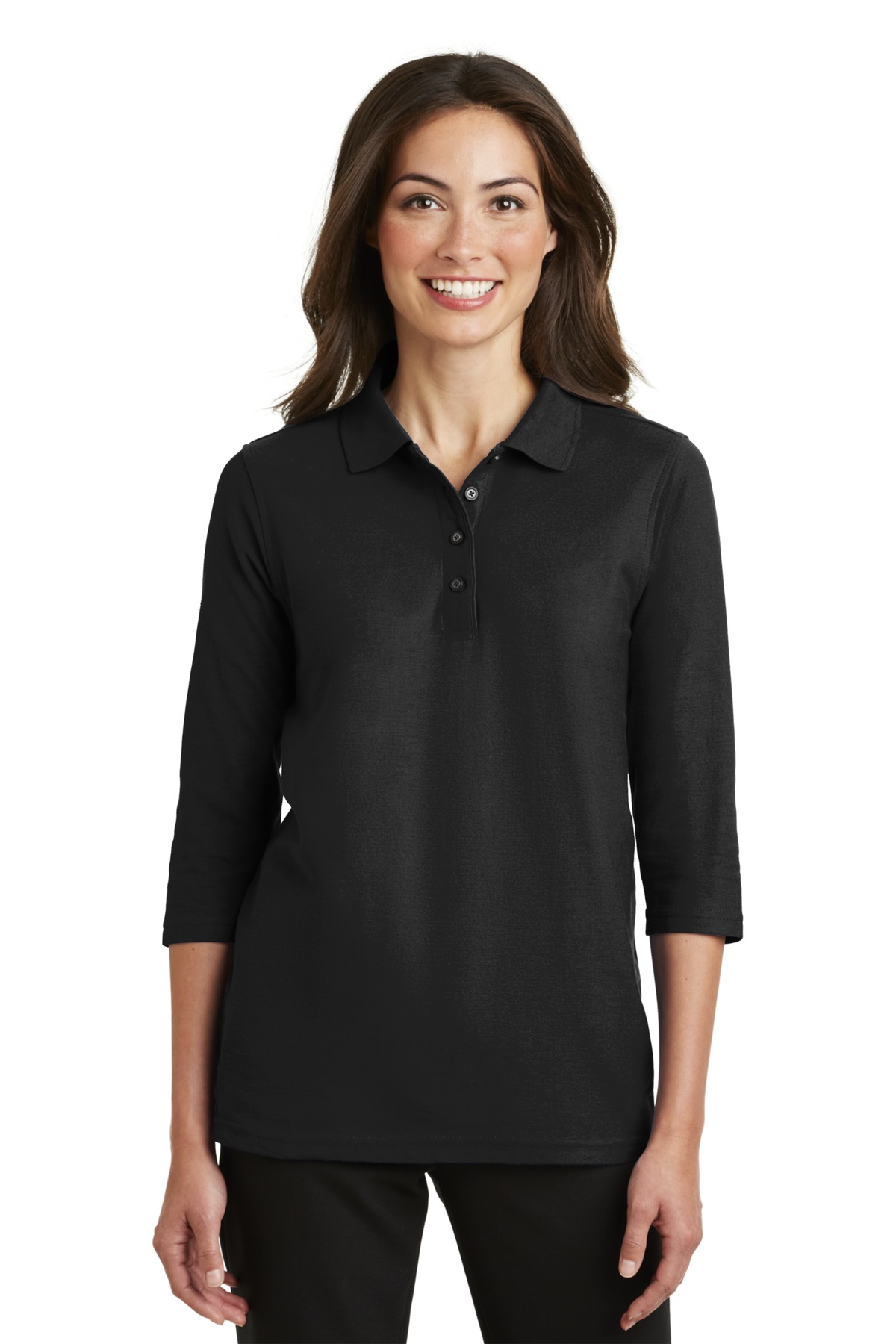 Port Authority ®  Women's Silk Touch™ 3/4-Sleeve Polo