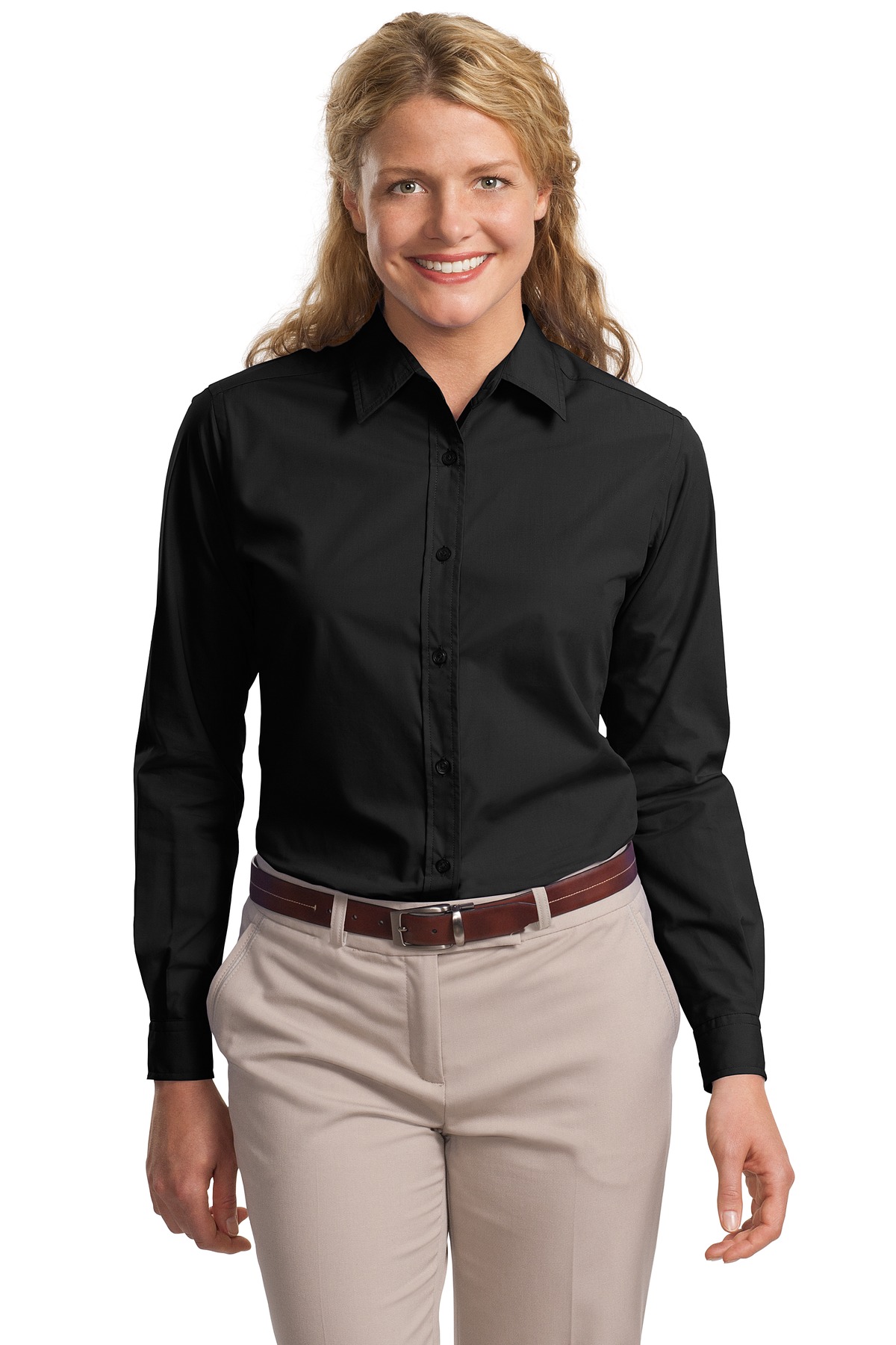 DISCONTINUED  Port Authority ®  Ladies Long Sleeve Easy Care, Soil Resistant Shirt