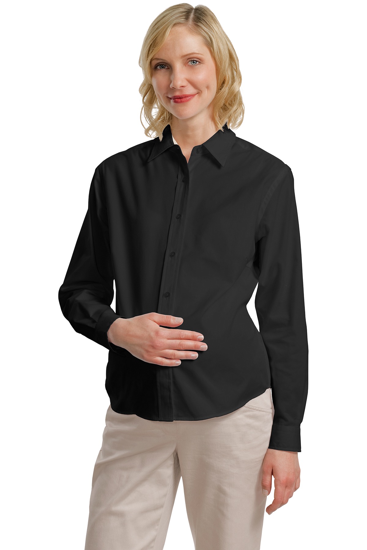 DISCONTINUED  Port Authority ®  Maternity Long Sleeve Easy Care Shirt
