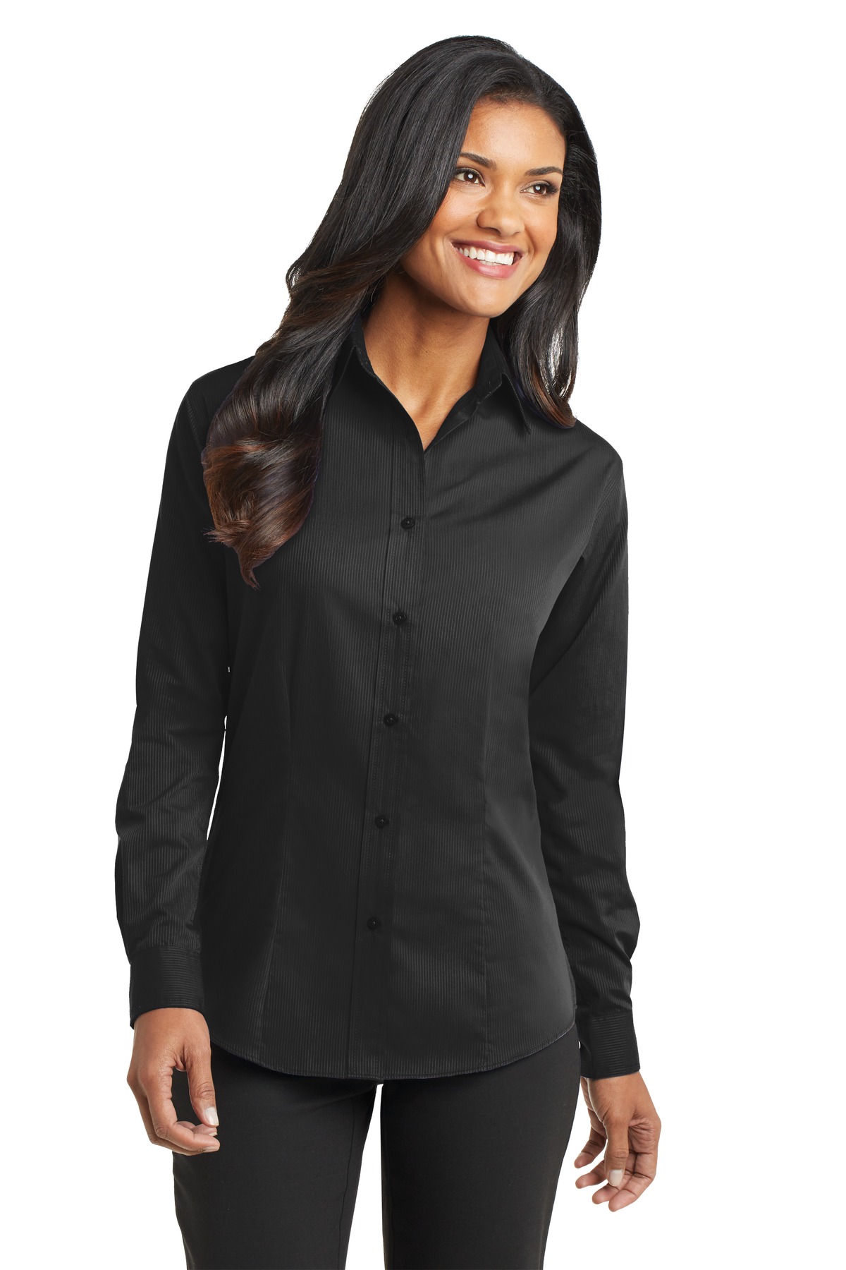 DISCONTINUED  Port Authority ®  Ladies Tonal Pattern Easy Care Shirt