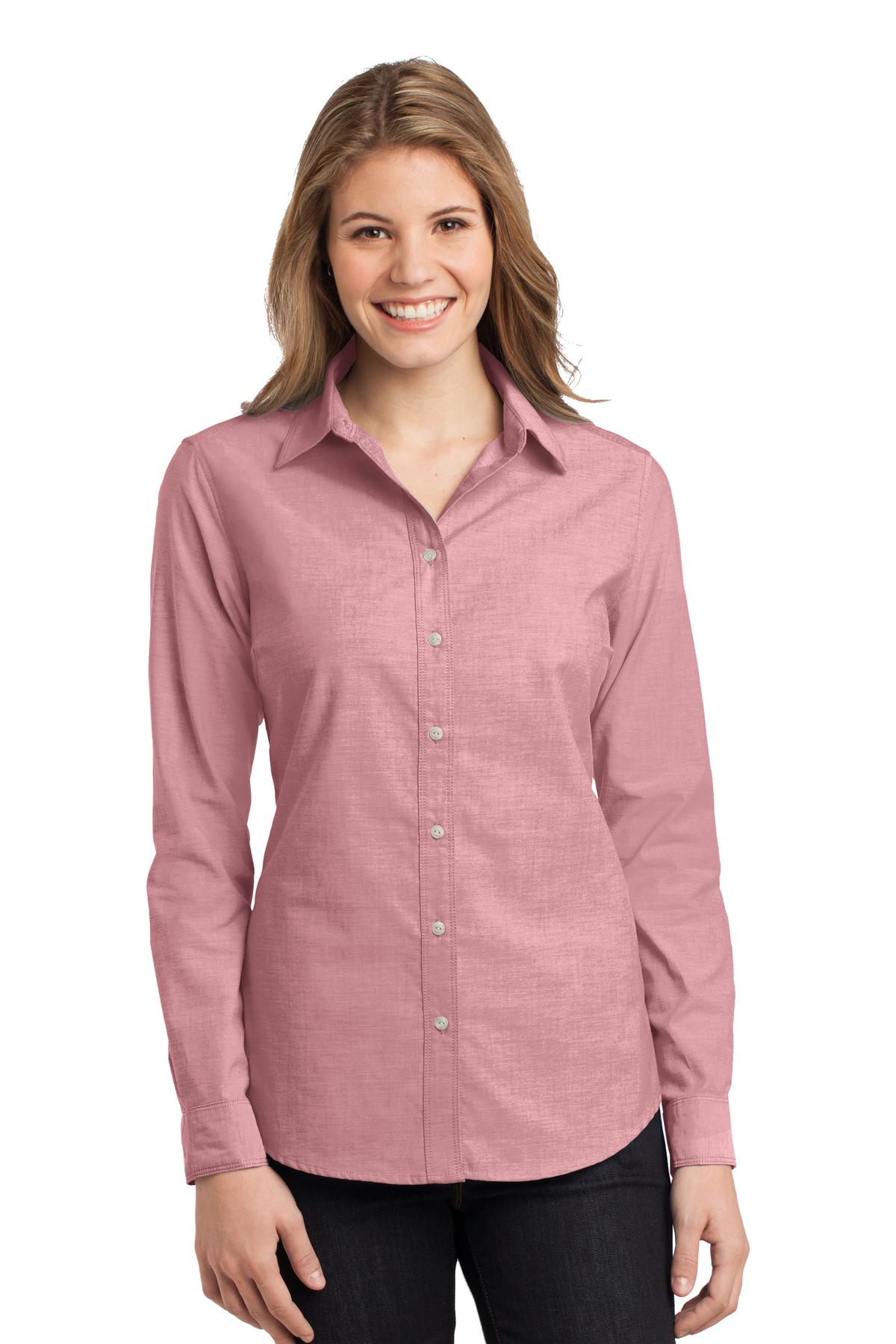 DISCONTINUED  Port Authority ®  Ladies Chambray Shirt