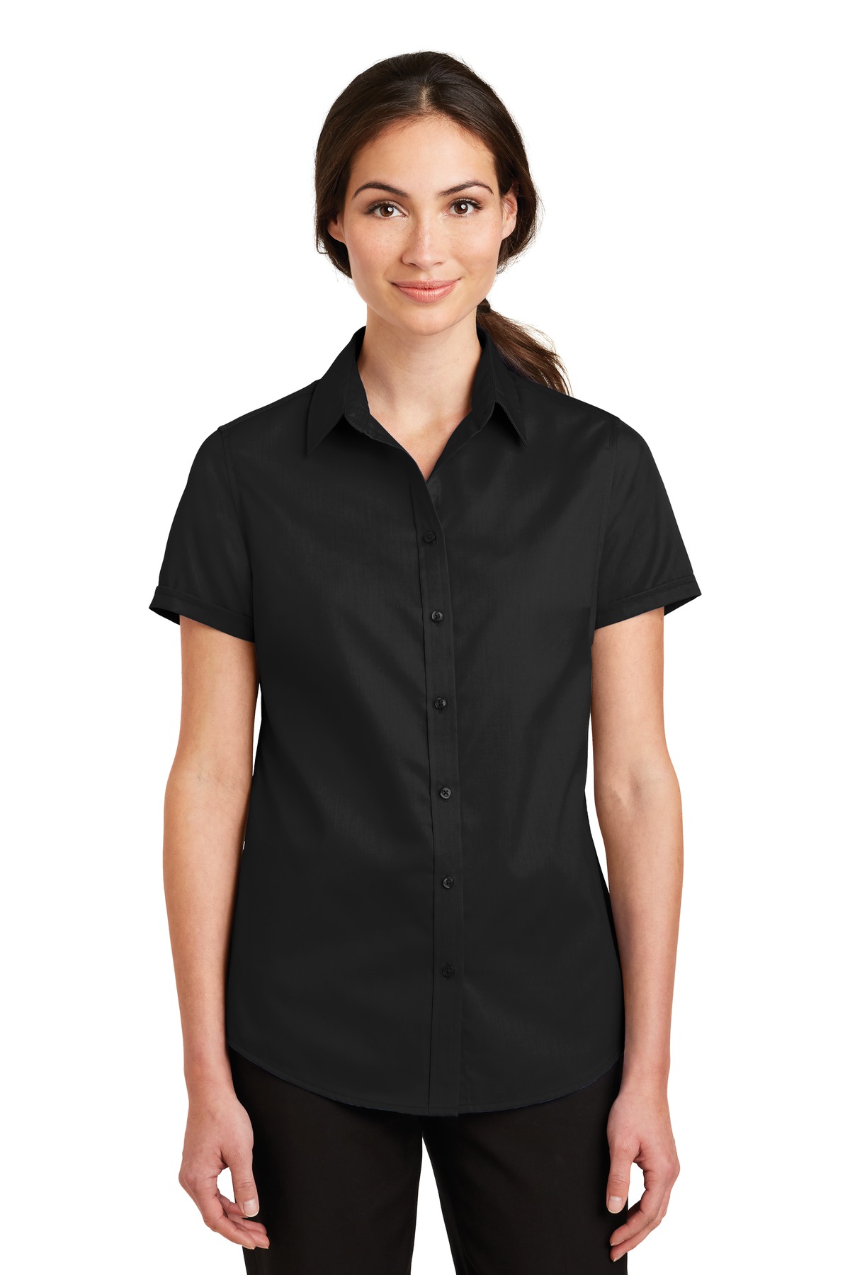 Port Authority ®  Women's Short Sleeve SuperPro ™  Twill Shirt