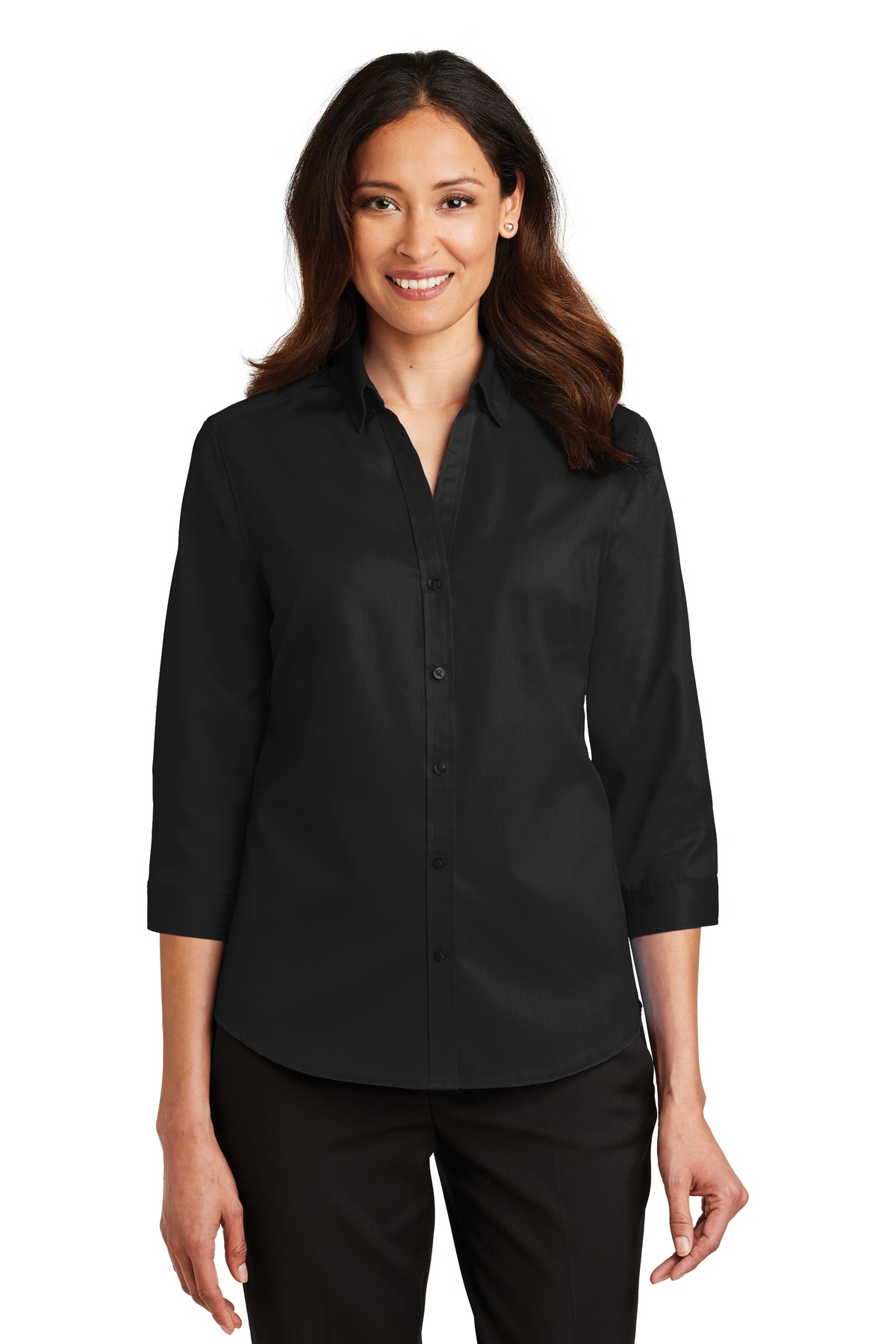 Port Authority ®  Women's 3/4-Sleeve SuperPro ™  Twill Shirt