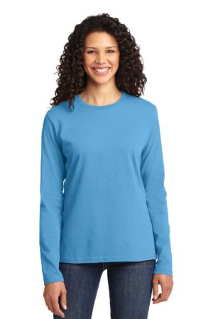 Port & Company ®  Women's Long Sleeve Core Cotton Tee