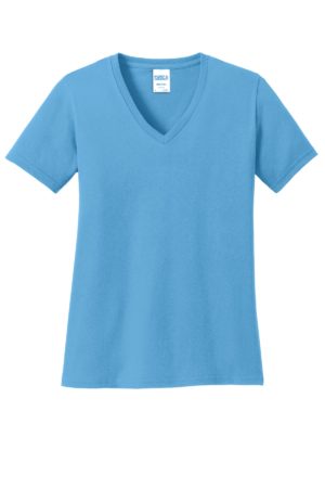 Port & Company ®  Women's Core Cotton V-Neck Tee