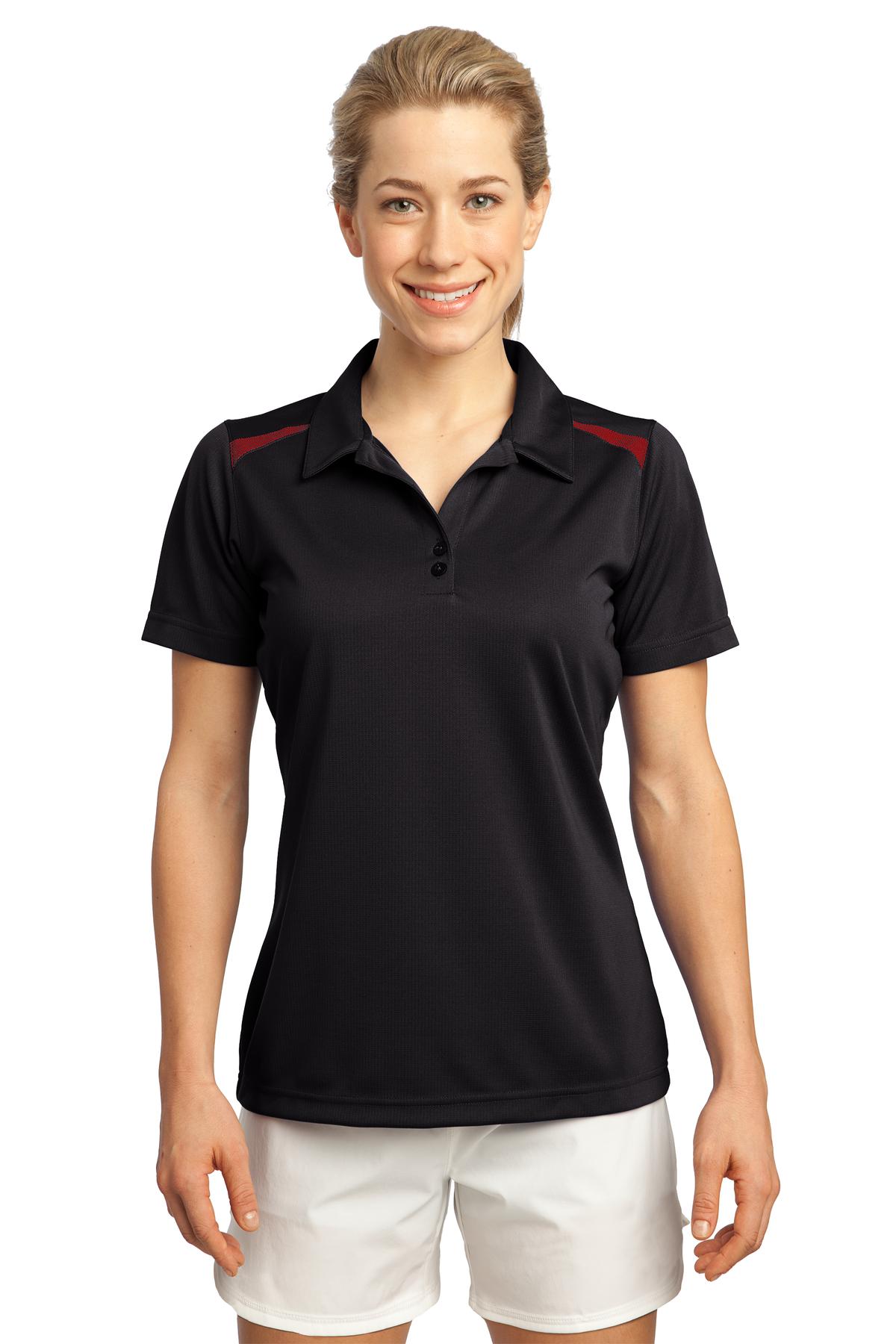 DISCONTINUED  Sport-Tek ®  Ladies Vector Sport-Wick ®  Polo