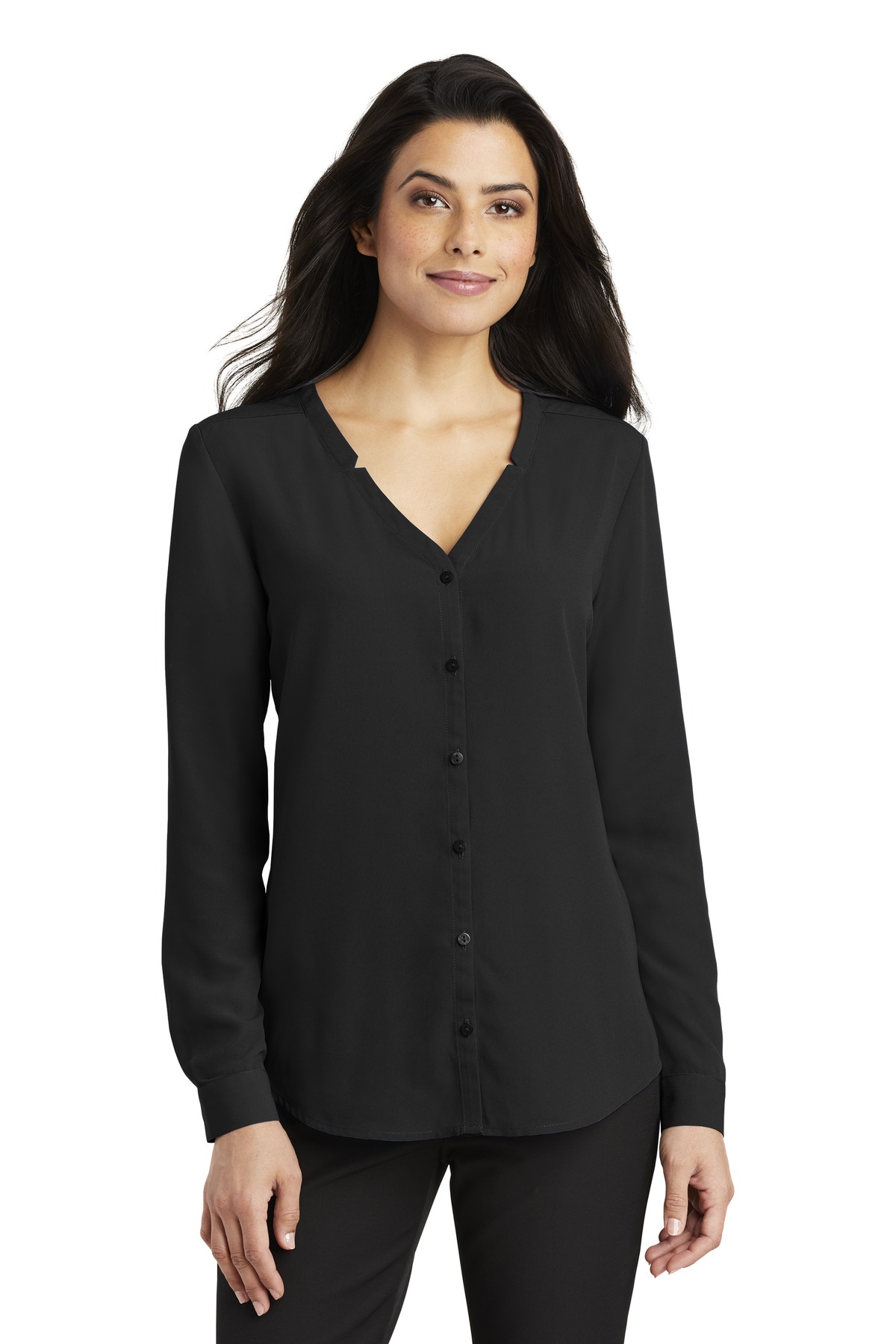 Port Authority ®  Women's Long Sleeve Button-Front Blouse