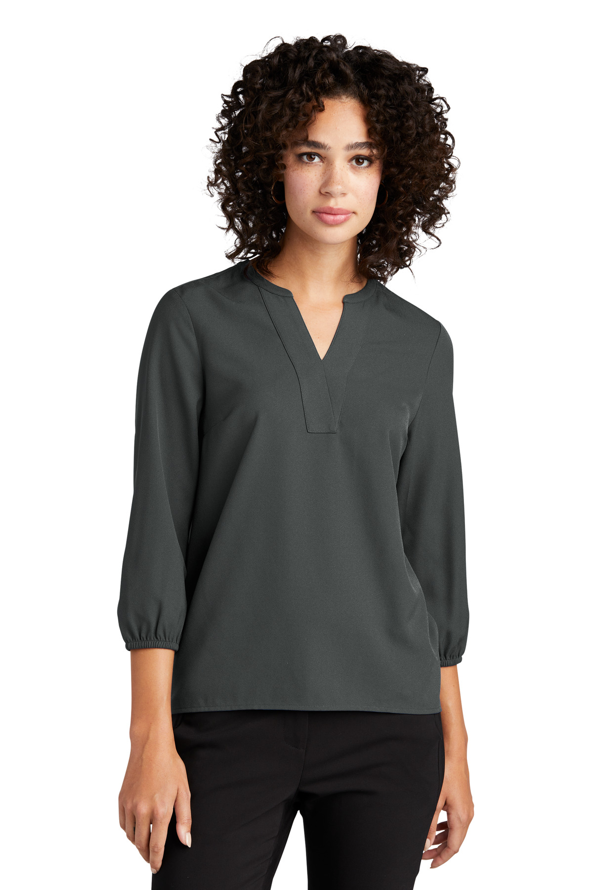 Mercer+Mettle ®  Women's Stretch Crepe 3/4-Sleeve Blouse