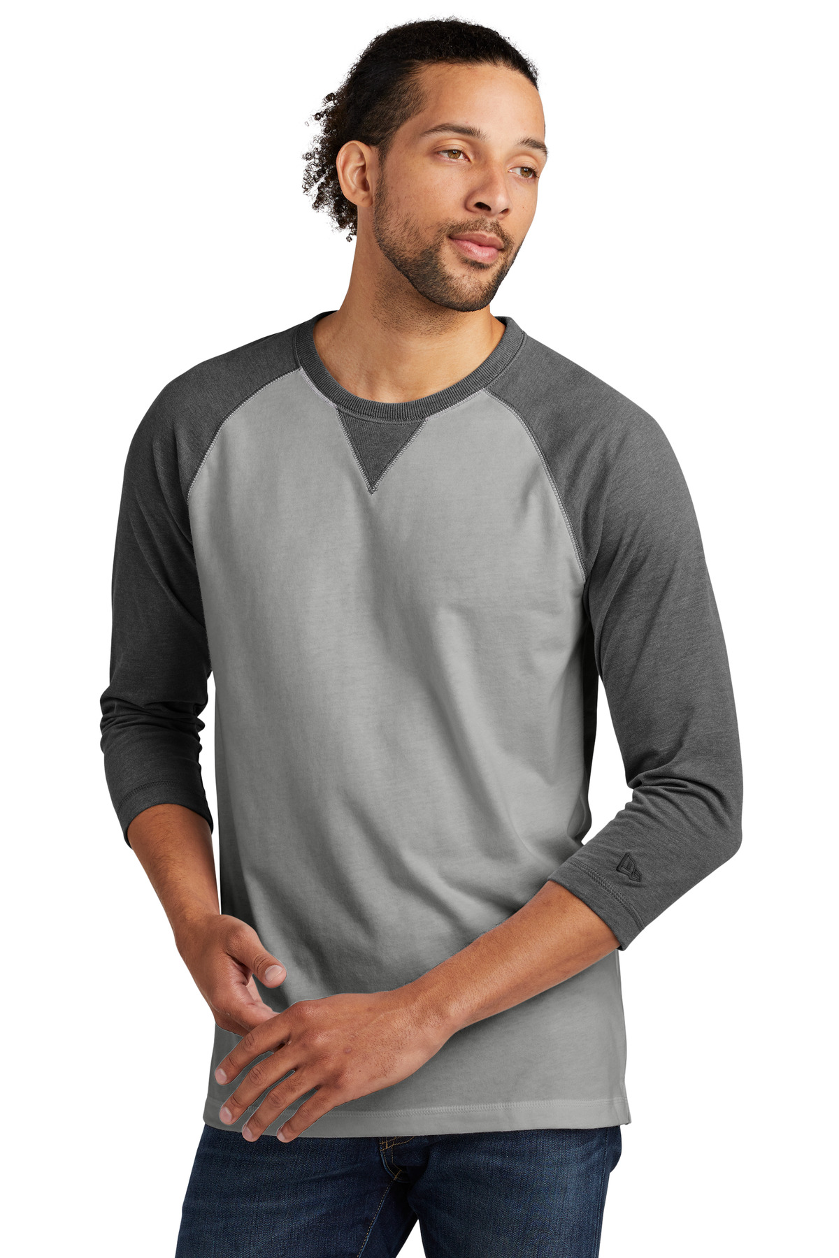 New Era  ®  Sueded Cotton Blend 3/4-Sleeve Baseball Raglan Tee