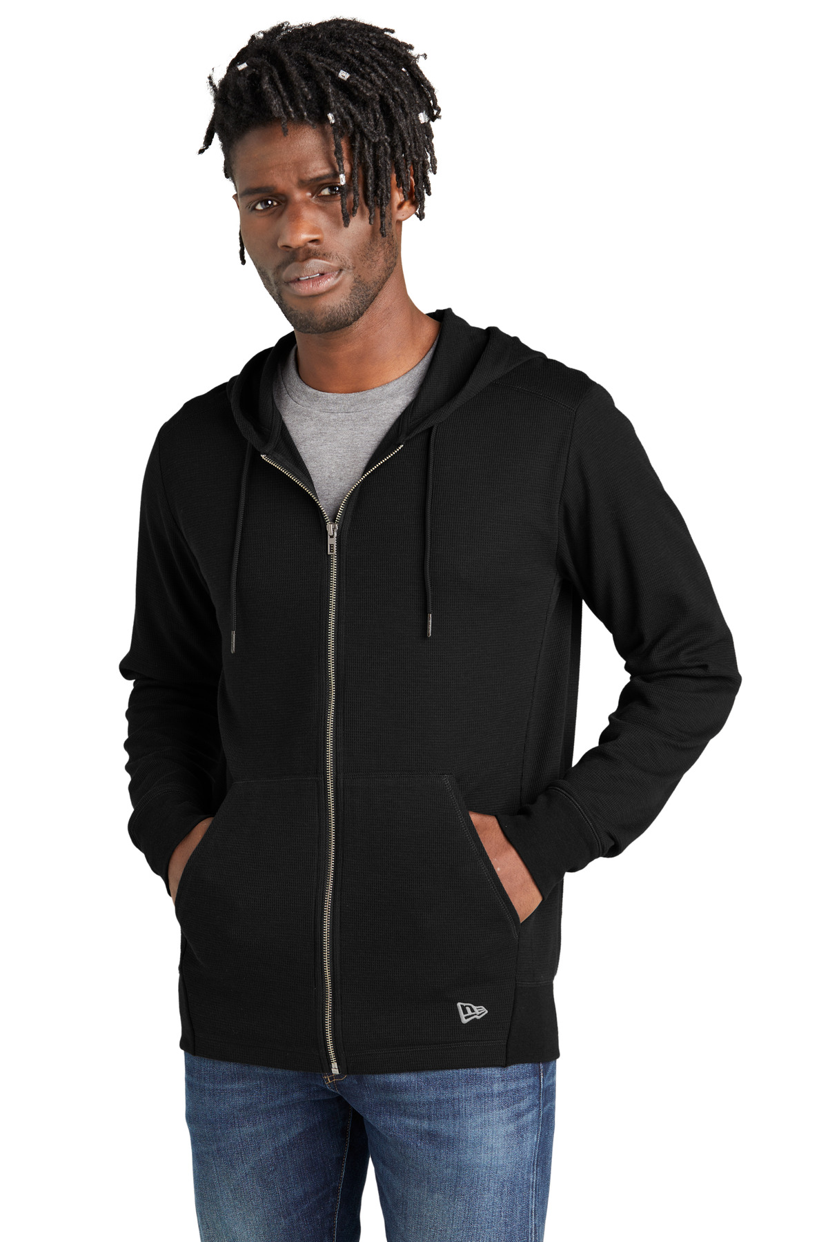 New Era ®  Thermal Full-Zip Hoodie