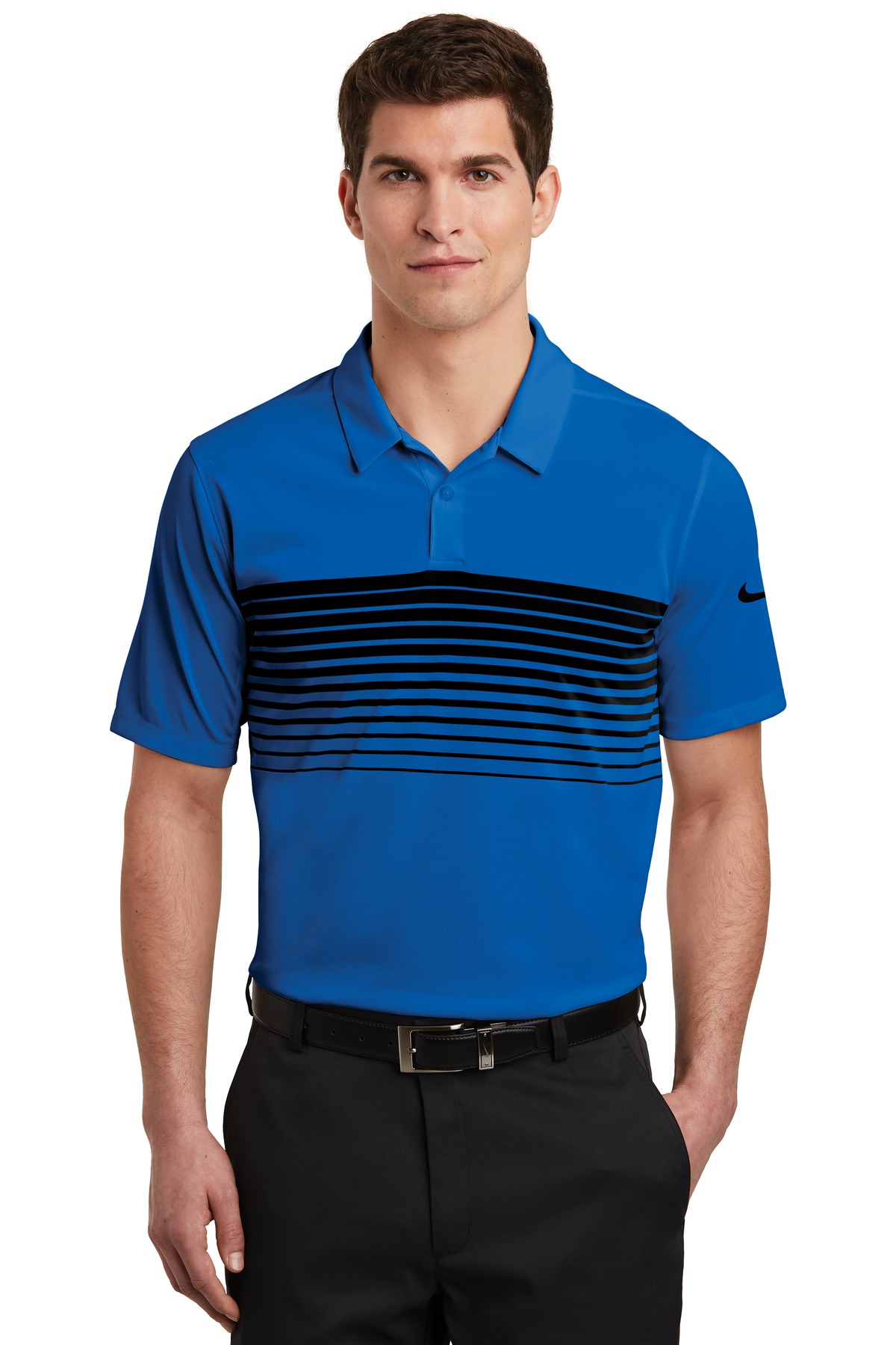 DISCONTINUED  Nike Dri-FIT Chest Stripe Polo