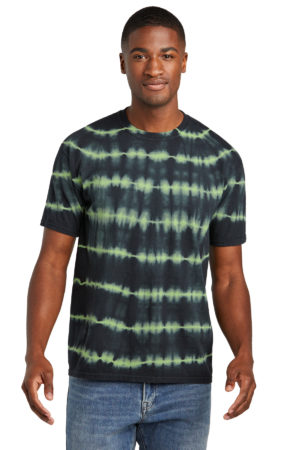 Port & Company ®  Allover Stripe Tie-Dye Tee