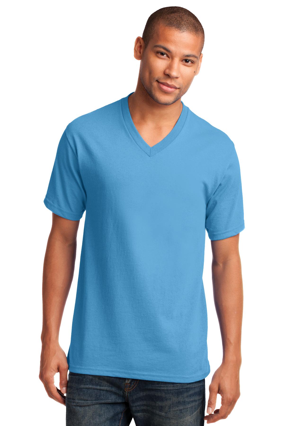 Port & Company ®  Core Cotton V-Neck Tee