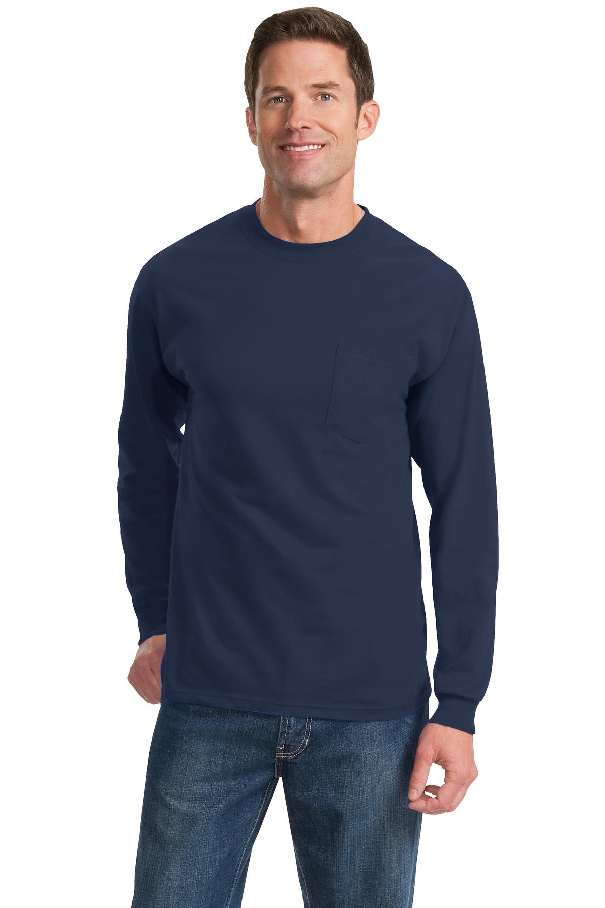 Port & Company ®  - Long Sleeve Essential Pocket Tee