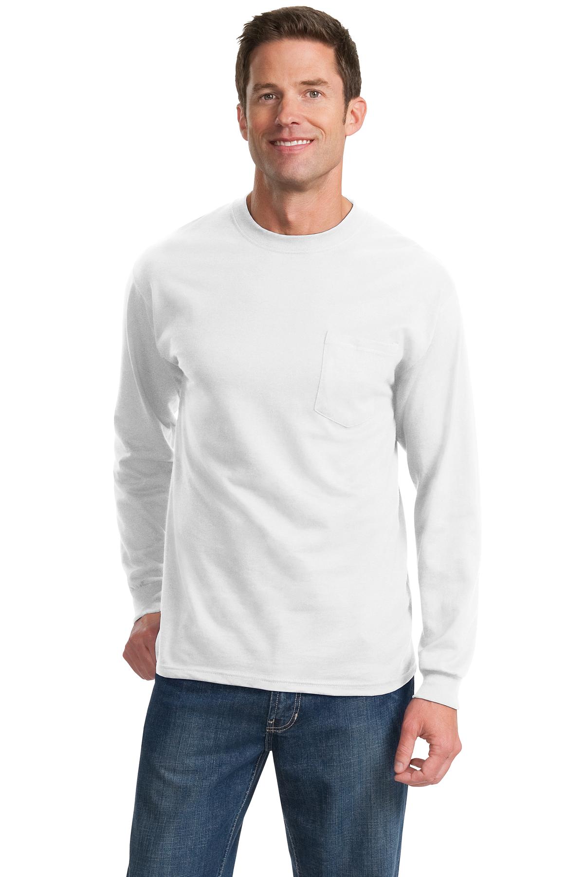 Port & Company ®  Tall Long Sleeve Essential Pocket Tee