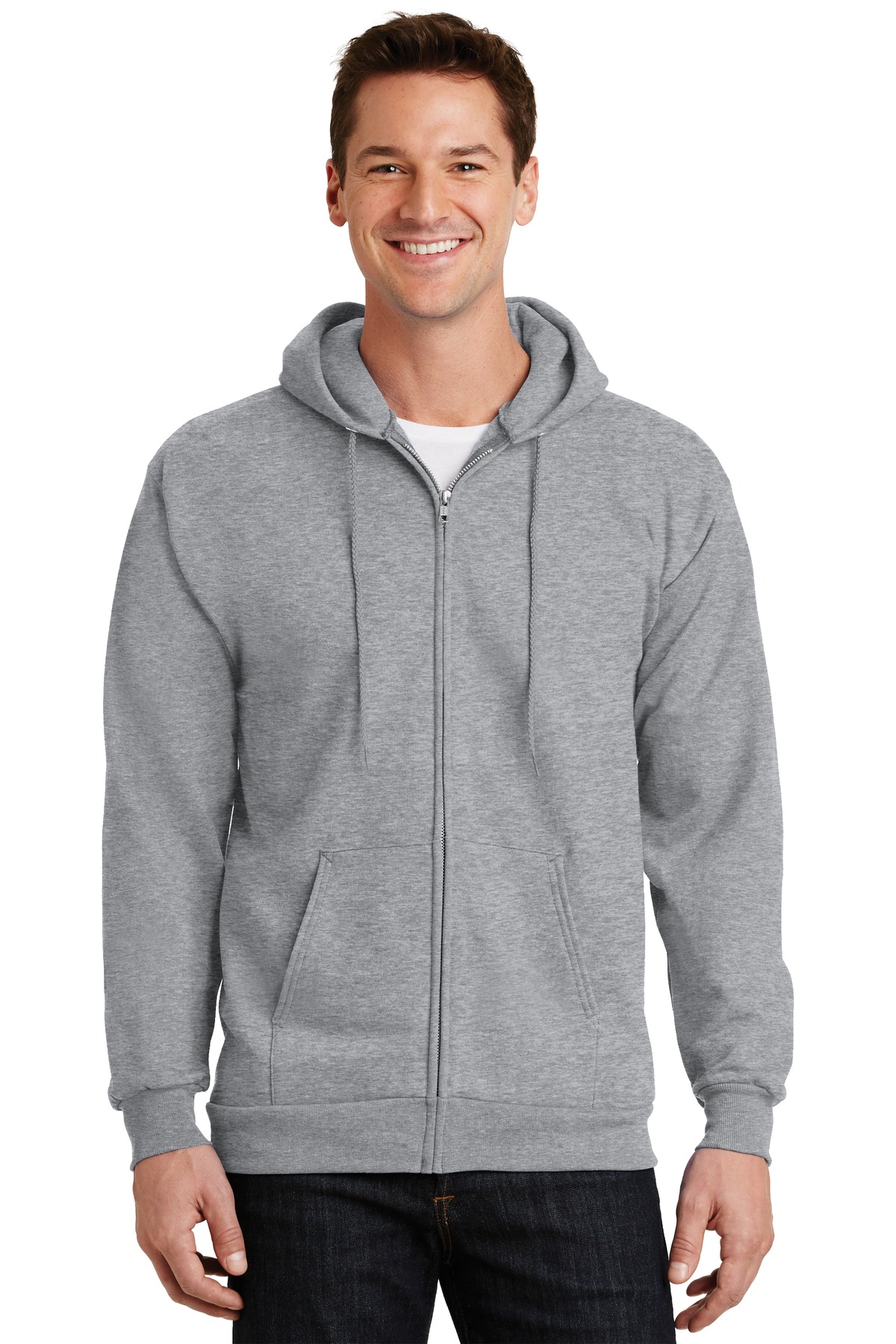 Port & Company ®  -  Essential Fleece Full-Zip Hooded Sweatshirt
