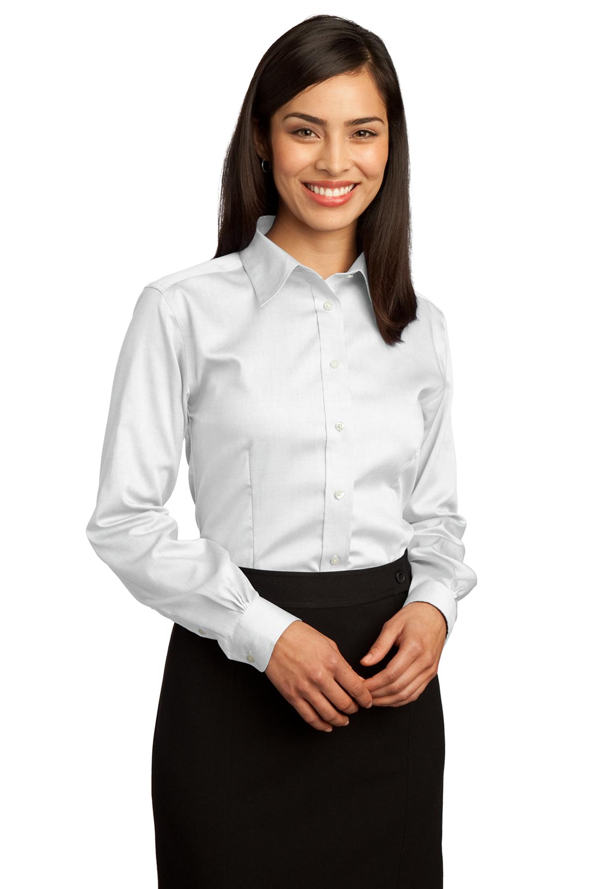 DISCONTINUED  Red House ®  - Ladies Non-Iron Pinpoint Oxford Shirt
